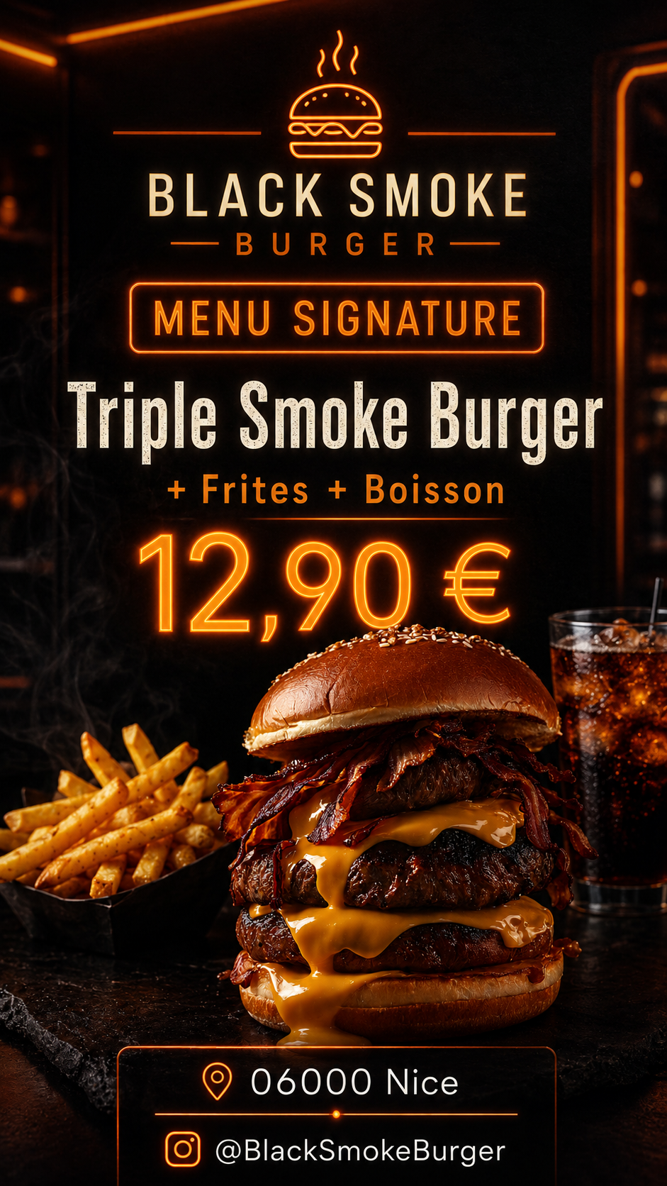 Carte finale Black Smoke Burger