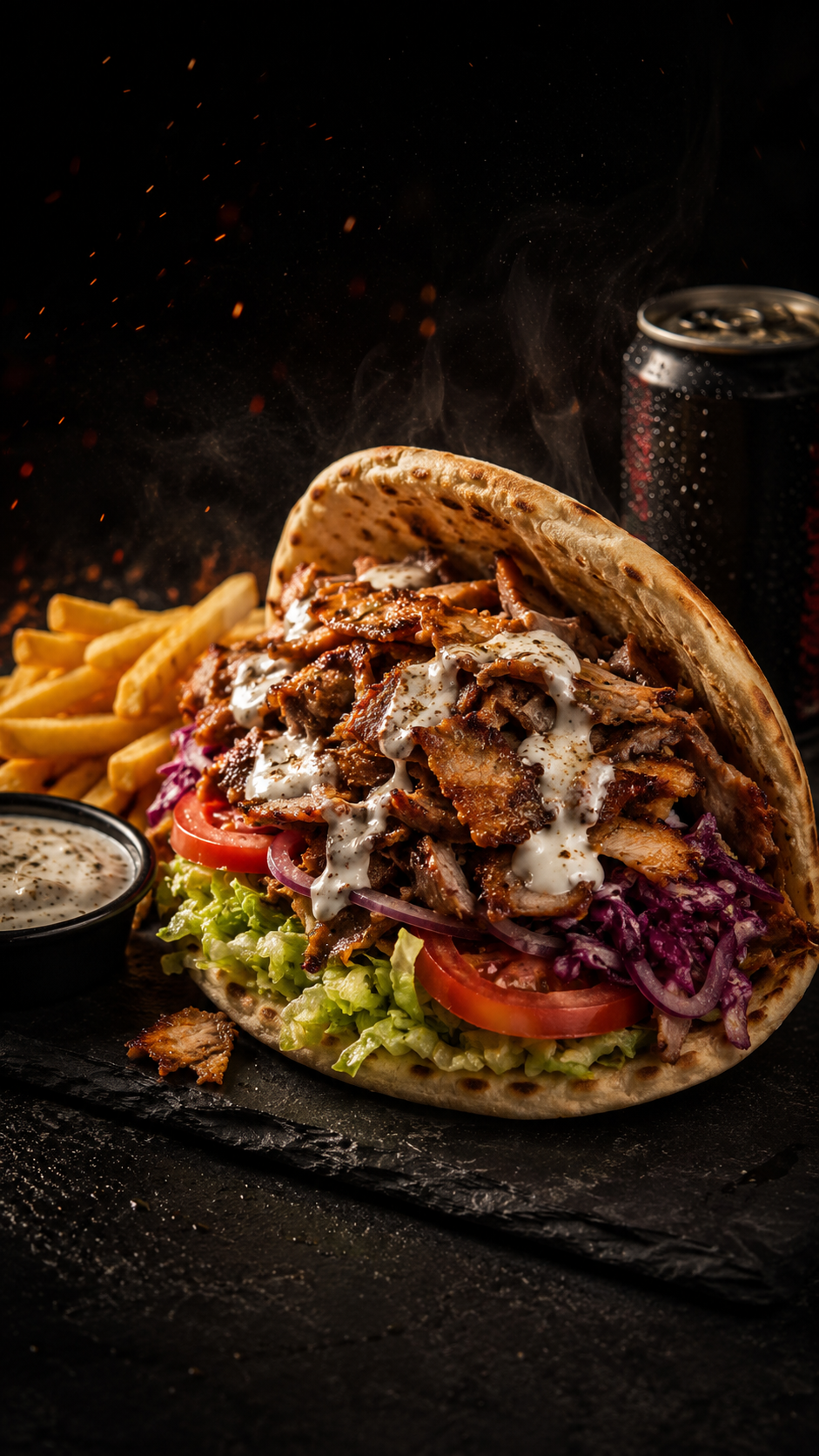 Menu kebab frites KEBAB IA PREMIUM